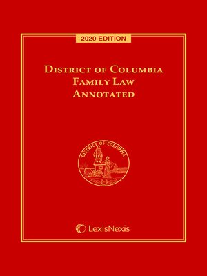 cover image of District of Columbia Family Law Annotated